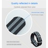 MZBUTIQ 25mm Black/grey Nylon Watch Strap Men's Watch Band Replacement