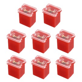 MECCANIXITY 8 Pcs Cartridge Fuse, 48VDC 50A Low Profile Terminal Automotive Assortment Case Fuse for Car, Truck, RV, Boats