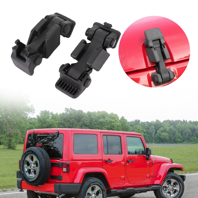2PCS Car Hood Cover Catch Latch Accessory Fits for Jeep