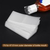 PATIKIL 250pcs 82x40mm Perforated Shrink Bands, PVC Heat Shrink Wrap
