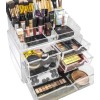 Unbranded Stackable Cosmetic Organizer 13.5" Extra Wide - 3 Drawer