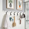 DaskFire Screw-in Coat Hooks for Towels and Robes, Black Showerroom