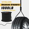 VITALUXE 1000lb Paracord Rope, 4mm 12 Triple Strands Paracord, Heavy