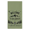 Camping Theme Kitchen Towels with Sayings, Welcome to Our Campsite