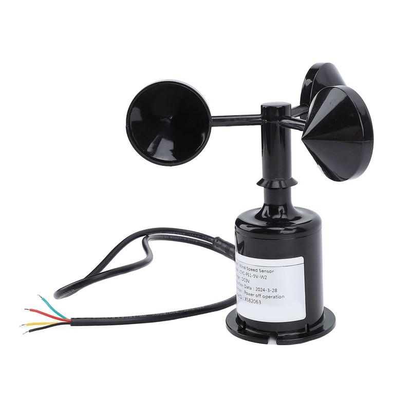 Wind Speed Monitoring Sensor with 0.8m Cable 3 Blade High