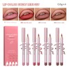 Juego de lápices delineadores de labios, 4 Uds, resistente agua,