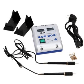 Smiledt Electric Waxer Carving Knife Machine Double Pen and 6 Wax Tip Pot for Dental Lab