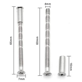 20 Sets Door Handle Screws M4 Door Handle Fixing Screws Door Handle Screws Bolt Connecting Fixing for Fixing Door Handles Escutcheons Cabinet Drawers