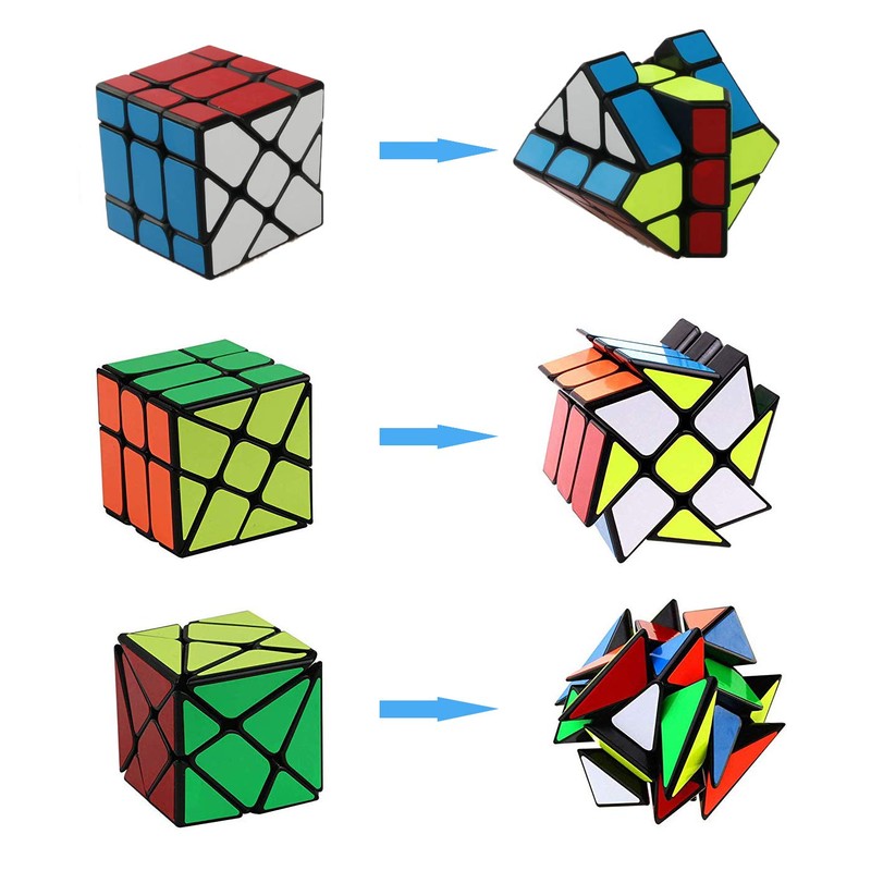 Speed Cube Set Ahyuan 3 Pack Magic Speed Puzzle Bundle