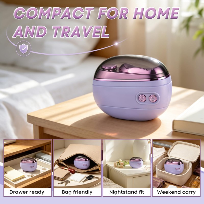 2-in-1 Smart Electric Nail Clipper & Polisher (Purple)