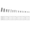 Parallel Drive Shaft Key, 140 Pcs Round Ended Feather Key