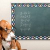 Whaline 65.6ft Dog Paw Bulletin Board Border Holographic Cute Pet