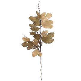 Arcadia Silk Plantation 47" Fig Leaf Spray Olive Green Tan (Pack of 6)