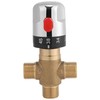 Byttlerom Thermostatic Mixing Valve Solid Brass G1/2 for Shower System