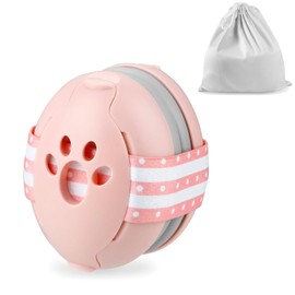 PandaEar Baby Ear Protection, Noise Cancelling Headphones for Babies, Noise Reduction Earmuffs for Infant and Toddlers (Pink)