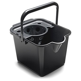 Addis 514063 12L Mop Bucket Pail and Wringer In Black With Handle For Carrying
