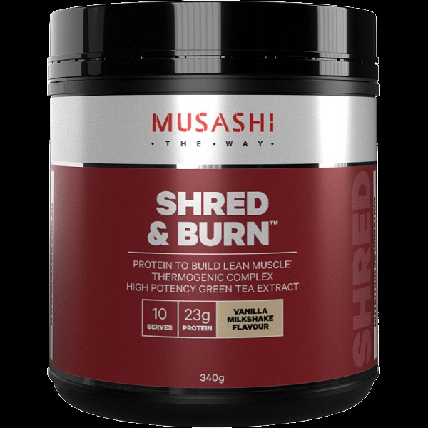 Musashi Shred And Burn Vanilla 340g