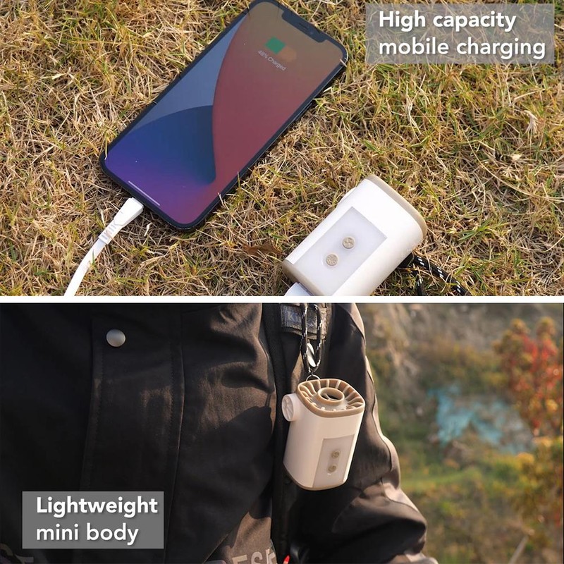 Portable Air Pump Wireless Electric Air Pump with LED Light