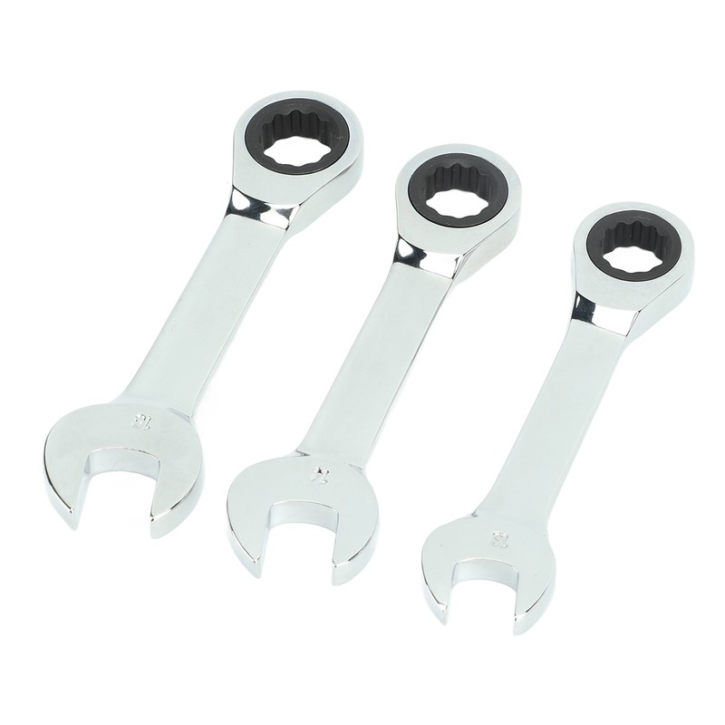 3Pcs Ratchet Wrench 72 Tooth 13mm 14mm 15mm Tool Steel