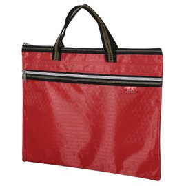 PATIKIL Waterproof Zipper File Bag, Documents Books Tools Storage Zip Pouch for Office Travel, Red