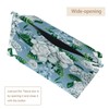 2 Pack Tissue Box Cover Holder, White Gardenia Rectangle Leather