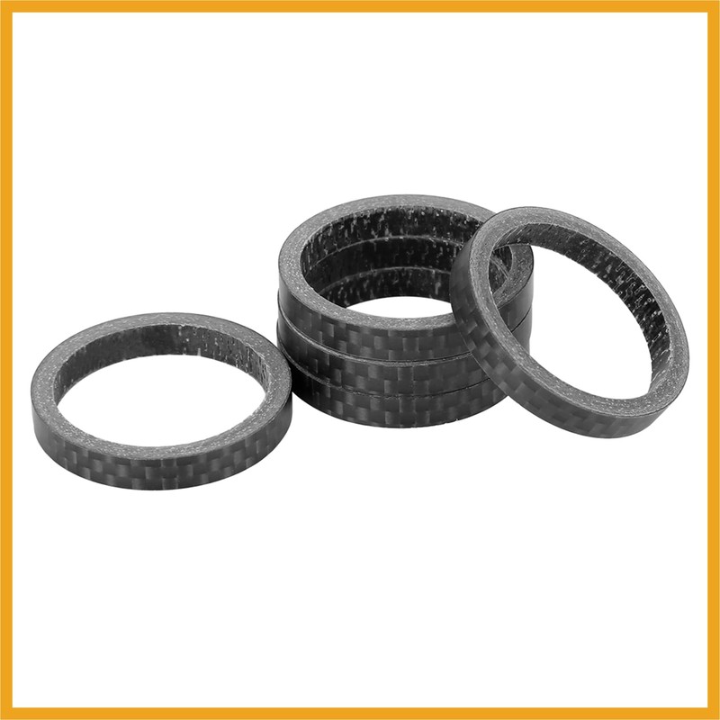 Partuto 5pcs Headset Spacer Matte Black Fit 1 1/8 Inch