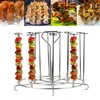 Skewer Stand Stainless Steel Vertical Barbecue Skewers Holder Fryer Accessories
