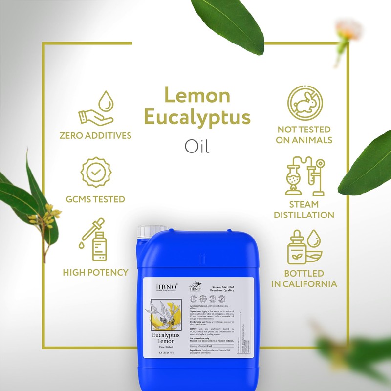 HBNO Lemon Eucalyptus Essential Oil - 8.8 lbs (4kg) -