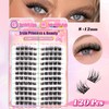Wimpern Extensions Set 120Pcs 6-11mm Mixed Flu-ffy Cat-Eye Künstliche Wimpern