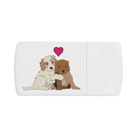 '‘Puppy Love’ Cockapoos ' Pill Box with Tablet Splitter (PI00026301)