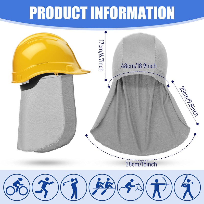 3 Pieces Helmet Liner with Neck Mask, Cooling Skull Cap
