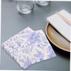 CHILDWEET Leaf Printed Napkins Soft Household Napkins for Parties Weddings
