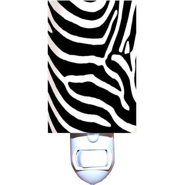 Horizontal Zebra Print Decorative Night Light