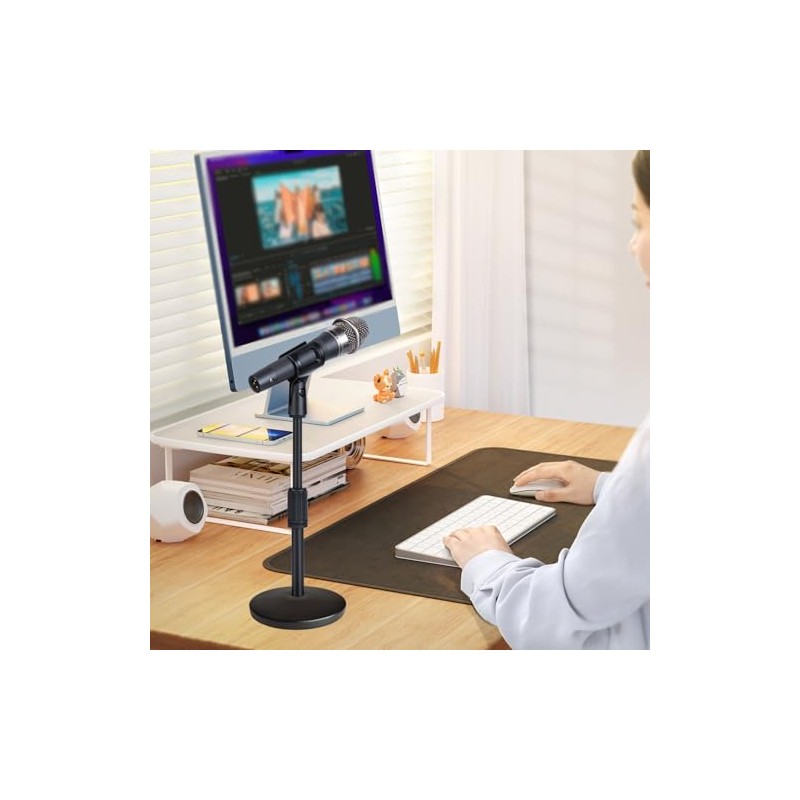 Soporte para Micrófono Ajustable de Escritorio Soporte para Micrófono Mesa