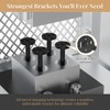 4pcs Floating Shelf Bracket Heavy Duty Shelving Mounting Brackets Hidden