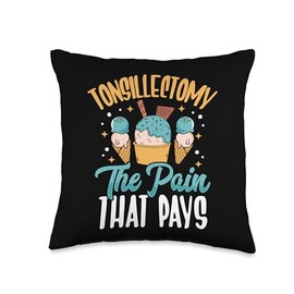 Tonsillectomy Recovery Tonsil Removal Recovery Throw Pillow
