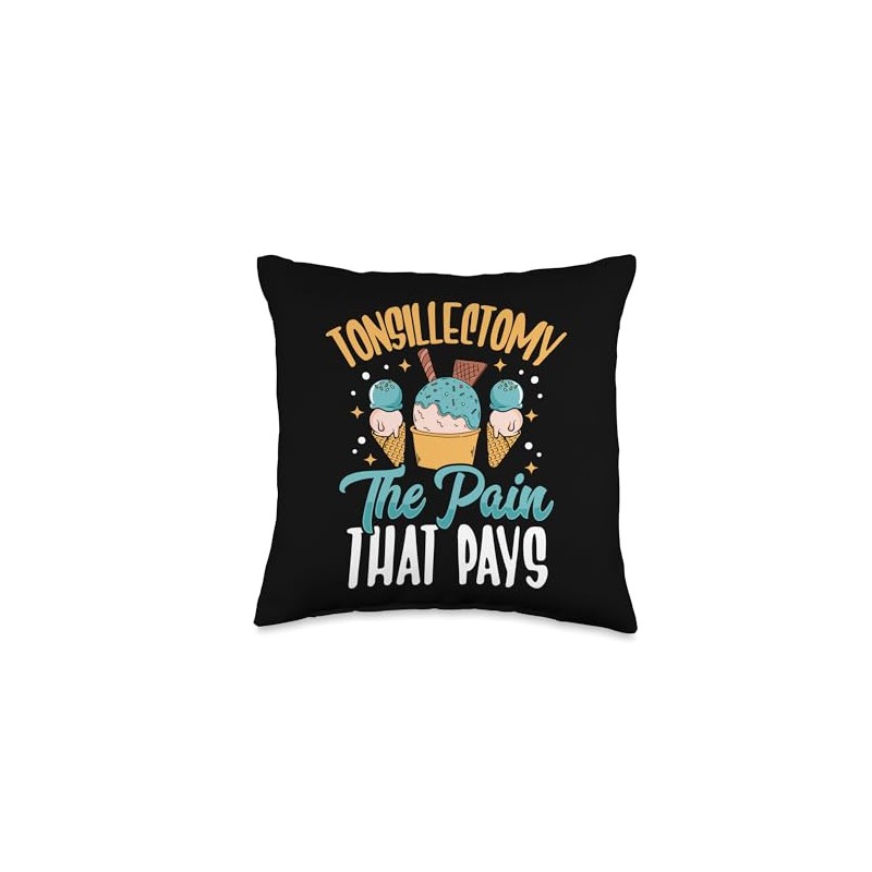 Tonsillectomy Recovery Tonsil Removal Recovery Throw Pillow
