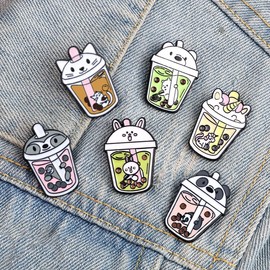 Enamel Brooch Pins Badge Lapel Pins Brooches Alloy Metal Fashion Jewelry Accessories Gifts (Pink)