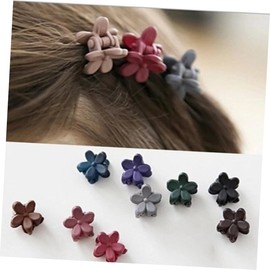 IWOWHERO 10pcs Mini Hair Clip Hair Barrettes Hair Clips for Hair Pin Flower Hair Clip Hair Claw Hair Clip Frosted South Korea Child