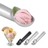 FTVOGUE Cuchara de Helado Antiadherente Antiadherente de Metal Portátil, Herramienta