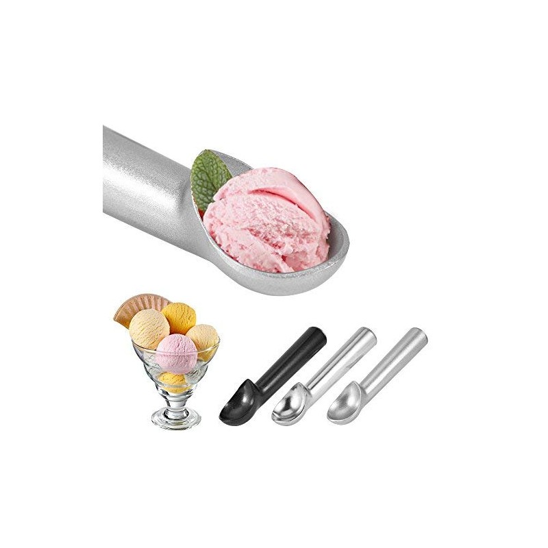 FTVOGUE Cuchara de Helado Antiadherente Antiadherente de Metal Portátil, Herramienta