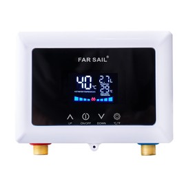 Aottop Aottop Electric Tankless Water Heater 110V 3000W - Instant Hot Water Under Sink with Remote Control & Digital Display, Portable Mini On Demand for RV, Kitchen, Bathroom