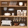 Lazywoodpecker Expandable Cabinet Organizer Shelves, Countertop Shelf Organizers Storage for