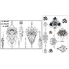 2 Sheets Temporary Breast Tattoo Underboob Tattoos Flowers Lotus Flowers
