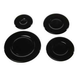 Paxanpax PCK684 Gas Hob Burner Flame Cap Lid Kit Universal 100mm, 75mm, 75mm & 55mm Fitting - Pack of 4