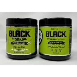 Rolda 2 Rolda Styling Gel Black Radiant With Activated Charcoal Alcohol Free 500g