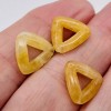 Unbranded Picture Frame Autumn Jade 15mm Triangle Beads | Yellow