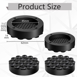 Vibration Damper Washing Machine, Pack of 4 Washing Machine Underlay, Anti Vibration Damper, Rubber Non-Slip Mat, Anti-Vibration Mat, Washing Machine, Damper for Washing Machines, Dryers,
