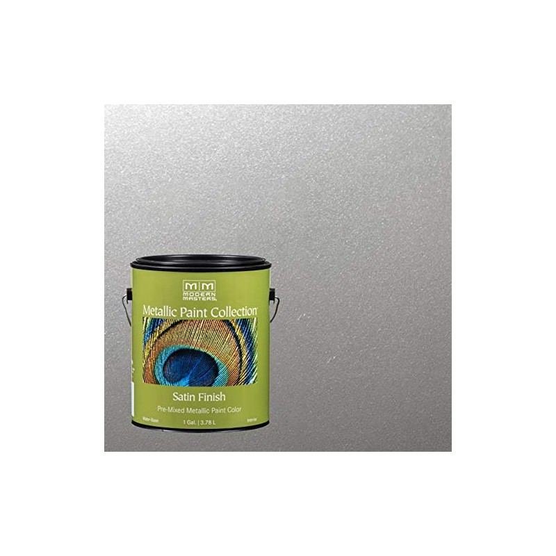 1 gal Modern Masters ME150 Silver Metallic Paint Collection, Satin