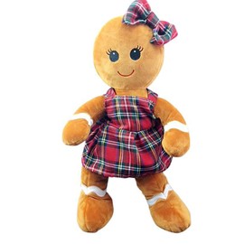 Stuffems Toy Shop Record Your Own Plush 16 inch Gingerbread Girl - Ready to Love in a Few Easy